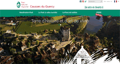 Desktop Screenshot of parc-causses-du-quercy.fr