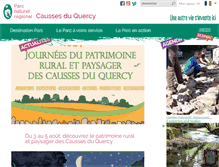 Tablet Screenshot of parc-causses-du-quercy.fr